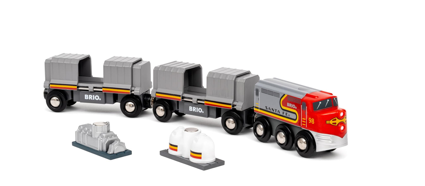 BRIO World - 36089 Trains of The World Santa Fe Train | Wooden Toy Train for Kids Aged 3 Years Up
