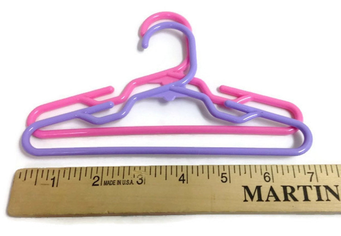12 Pink And 12 Lavender Plastic Hangers For 18 Inch Dolls Fits 18 Inch Doll Clothes