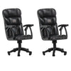Set Of 2 Plastic Toy Miniature Breakable Office Chair Accessories For Action Figures, Dioramas, Models
