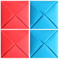 4Pcs Ddakji Paper Flip Toy - Dakji Korean Game Hard Cardboard Hiting Paper Game - Party Supplies Game With Friends