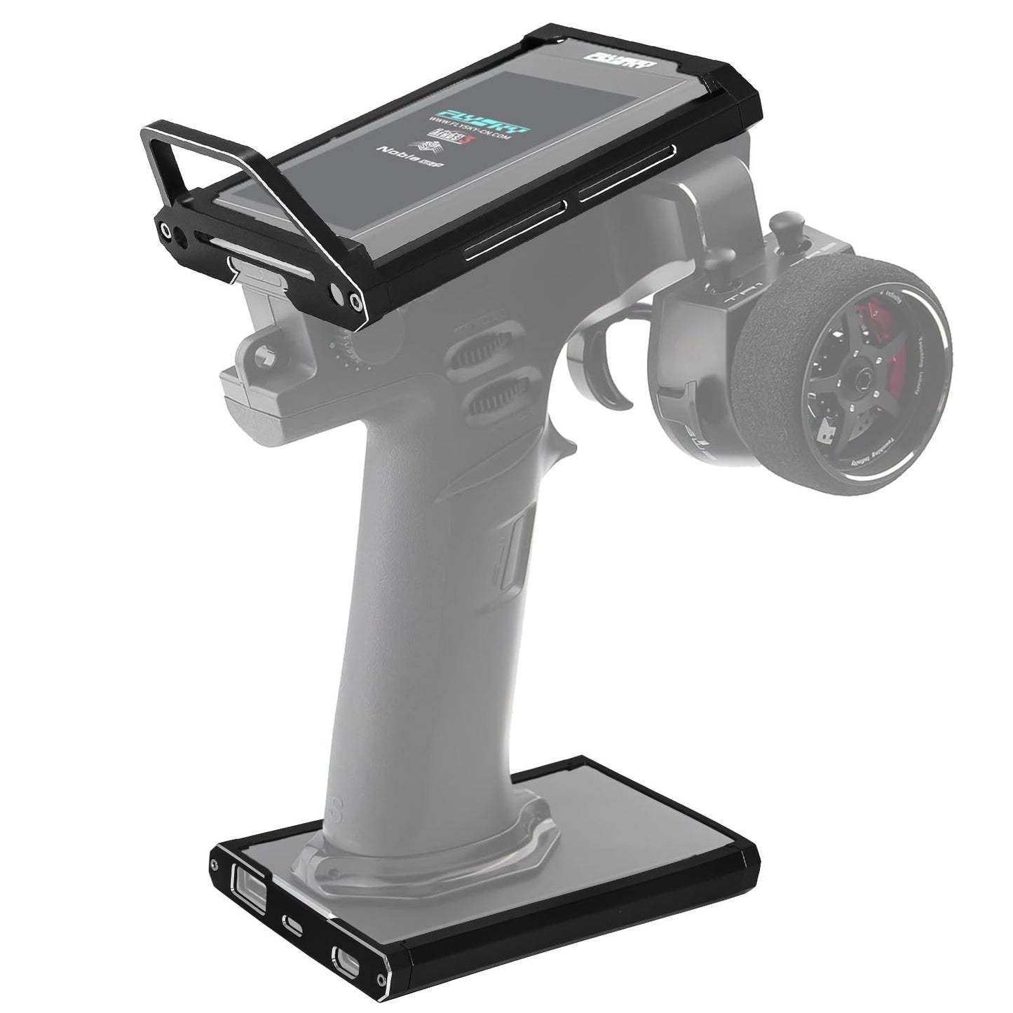 Hobby Fans Metal Protector Frame Fit For Flysky Fs-Nb4 Rc Car Transmitter Screen Protective Bracket Holder And Base Protector Re