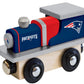 Masterpieces Wood Train Engine - Nfl New England Patriots - Officially Licensed Toddler & Kids Toy