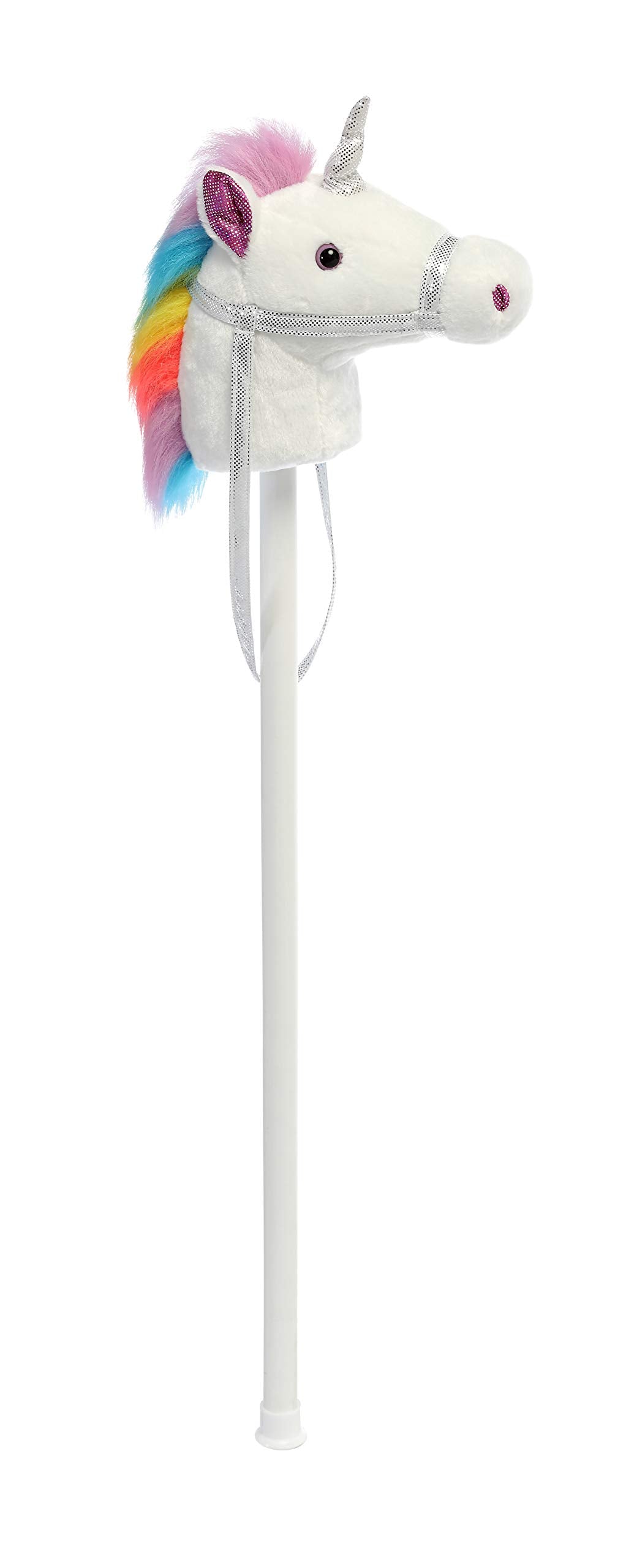 Aurora Ride-On Giddy Up Stick Unicorn, 37" Multi-color, Polyester, Model 02474