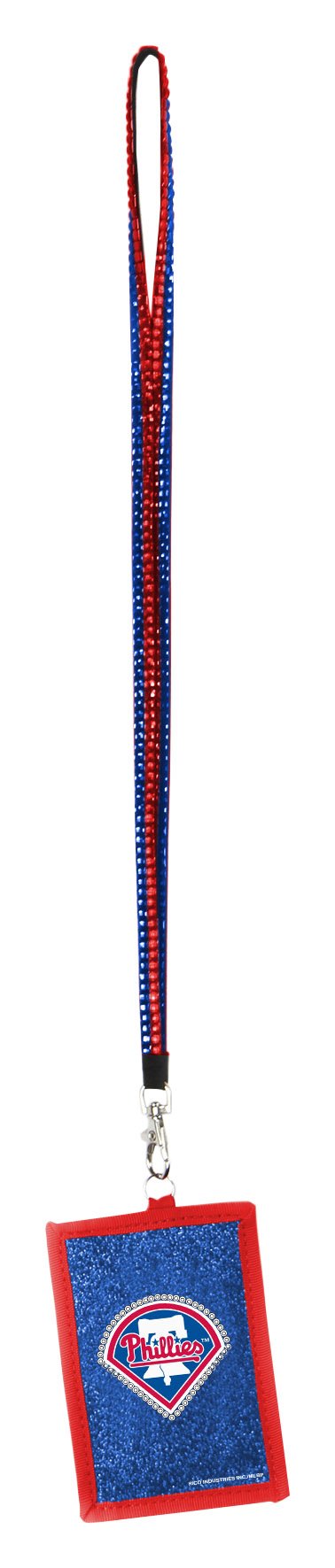 Rico Industries Beaded Lanyard with Nylon Wallet, Philadelphia Phillies