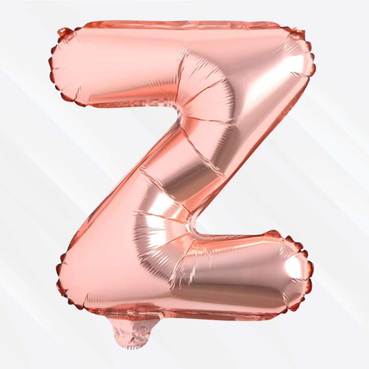 Flyloons Rose Gold Z Alphabet Letter Foil Balloons for Full Name Birthday Decoration Items, Anniversary, Baby Shower, Bacheloret