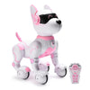 Top Race Pink Robot Dog - Remote Control Toy with Touch Function - Interactive Smart Pet with Voice Commands, Dancing, Animal So