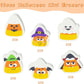 Haooryx 60PCS Halloween Candy Corn Shaped Mini Eraser for Kids Bulk, Novelty Corn Pencil Erasers 3D Desk Puzzle Erasers Pet for