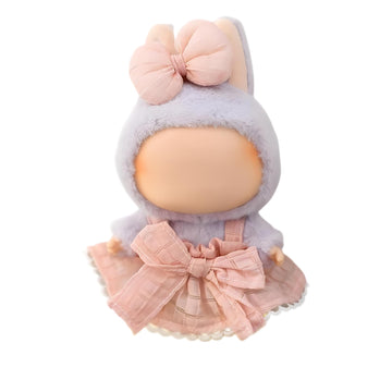 Satakara Doll Clothes Set For 17Cm Dolls (6.7 Inch) - Kawaii Pink Outfit With Detachable Bow, Party Clothing Accessories (Stk04)