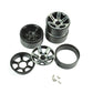 LAFEINA 1:10 Scale RC Crawlers Metal Alloy 1.9 Inch Beadlock Wheel Rim with 6 Spokes for 1/10 RC Rock Crawler Axial SCX10 CC01 D