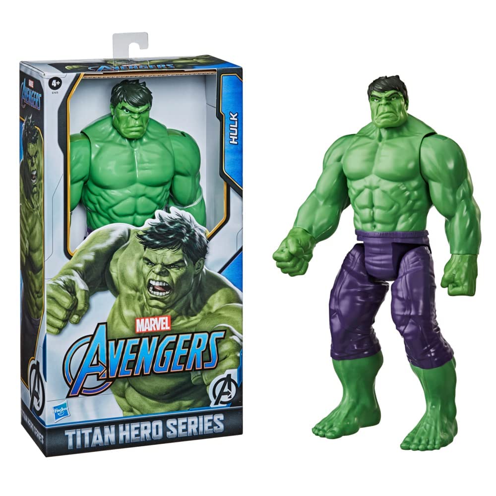Marvel Avengers Titan Hero Series Blast Gear Deluxe Hulk Action Figure, 30-cm Toy, Inspired byMarvel Comics, for Children Aged 4
