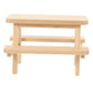 Toyandona Miniature Picnic Table Model Wooden Dollhouse Furniture For Decorations