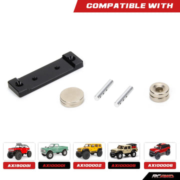 RCAWD Magnets Body Mount for Axial 1/24 SCX24 Upgrades Crawlers, Body Post Aluminum Parts for AXI90081 AXI00001 AXI00002 AXI0000
