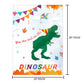 Pin The Tail On The Dinosaur Game -Dinosaur Party Games For Kids Boys With 21'' X 28'' Poster, Reusable Tails Party Supplies For