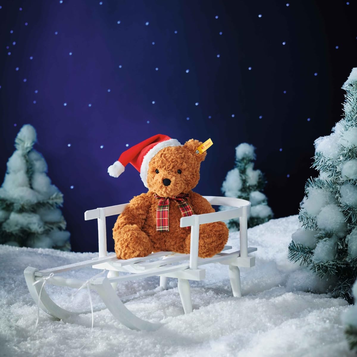 Steiff Soft Cuddly Friends Jimmy Teddy Bear Christmas, 12 Plush Toy