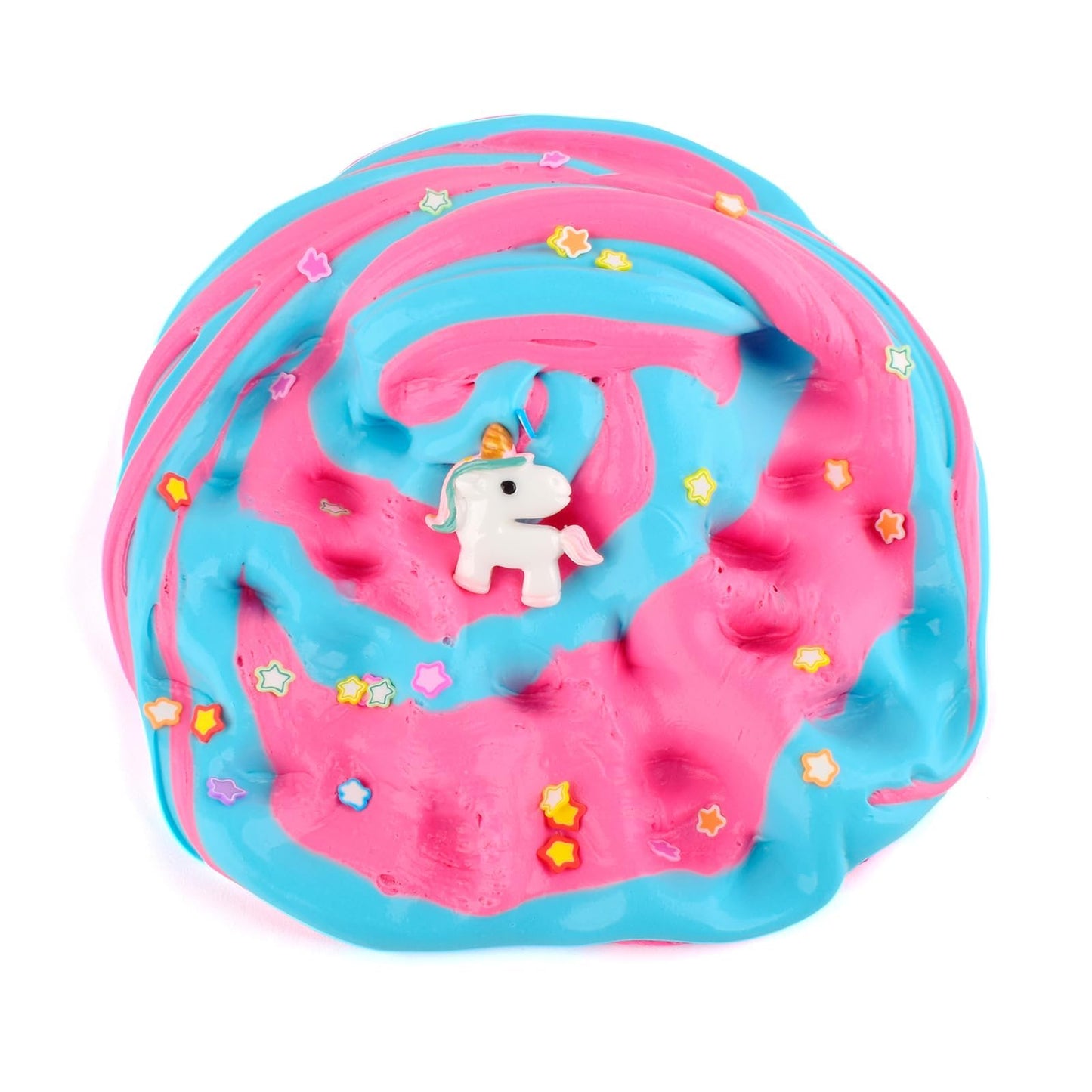 Blue Unicorn Butter Slime  Cute Pink Slime Charm  Scented Putty  Super Soft & Non-Sticky  DIY Stress Relief Slime Toy  Birthday Gift for Girls & Boys  Party Favors  Christmas Stocking Stuffers(7oz)
