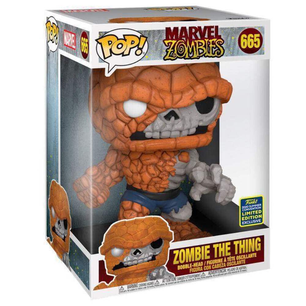Marvel Zombies - Zombie The Thing Sdcc 2020 Exclusive 10' Pop Vinyl Action Figure #665