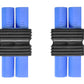 WOODGUILIN 2 Pcs Ec5 Male Plug to Ec5 Male Connector Plug Adapter for RC Lipo Battery Ec5 Plug to Ec5 Connection(2 Pack Ec5-Ec5)