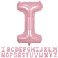 40 Inch Pink Letter Balloons, Large I Letter Balloons Foil Helium Balloon, Foil Big Single Alphabet I Balloon, Pink Letters for 
