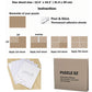 Preserve 5 X 1000 Piece Puzzle Clear Glue Sheets Adhesive Saver Peel and Stick Extra Large Thick No Mess with Hanging Tabs for P