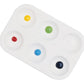 School Smart Paint-Rite Tray With 6 Wells, 3-1/2 X 5-1/4 Inches, White, Pack Of 12