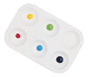 School Smart Paint-Rite Tray With 6 Wells, 3-1/2 X 5-1/4 Inches, White, Pack Of 12