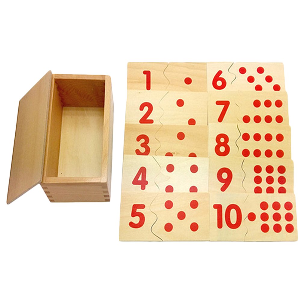 Segolike Wooden Mathematics Material  Number Puzzles 110