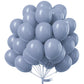 PartyWoo Balloons 12 Inch Rubber Dusty Blue 100 pcs for Birthday Baby Shower Decorations