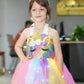 Gigoitly Unicorn Dress For Girls Sequin Unicorn Costume With Led Lights For Halloween Birthday Party Decorations