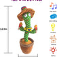 Vocloud Dancing Cactus Talking Cactus Baby Toys-Infant Tummy Time Toys For For 0-6 Months 6-12Months 1 Year Old,Recording,Repeat
