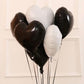 GRESATEK Black Heart Balloons - 10 Pcs 18-Inch Foil Mylar Balloons for Valentine's, Engagement, Birthday, and Wedding Decorations