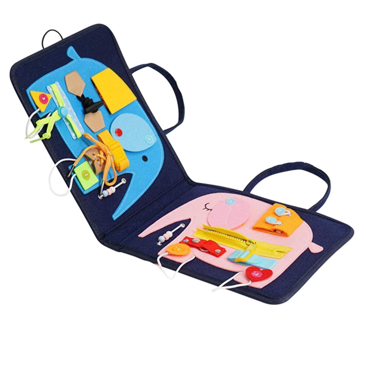 ENAKSHI Portable Travel Busy Board Zipper Motor Skills Special Needs Montessori Toys|Toys & Hobbies | Educational | Other Educat