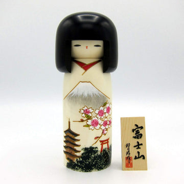 Usaburo Sosaku Kokeshi Doll Fujiyama Made In Japan