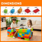 Giant Plastic Blocks Jumbo, Big Blocks, Jumbo Blocks, Big Building Blocks Jumbo, Giant Blocks, Huge Blocks, Jumbo Building Blocks, 86 Pieces Large Blocks For Kids Ages 1 To 8 86 Pcs Blocks With Wheels