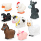 HAFTIK Farm Animal Toddler Toys - 8-Piece Figure Set for Educational Pretent Play, Farm Animal Toys for 1,2,3 Years Old Boys Gir