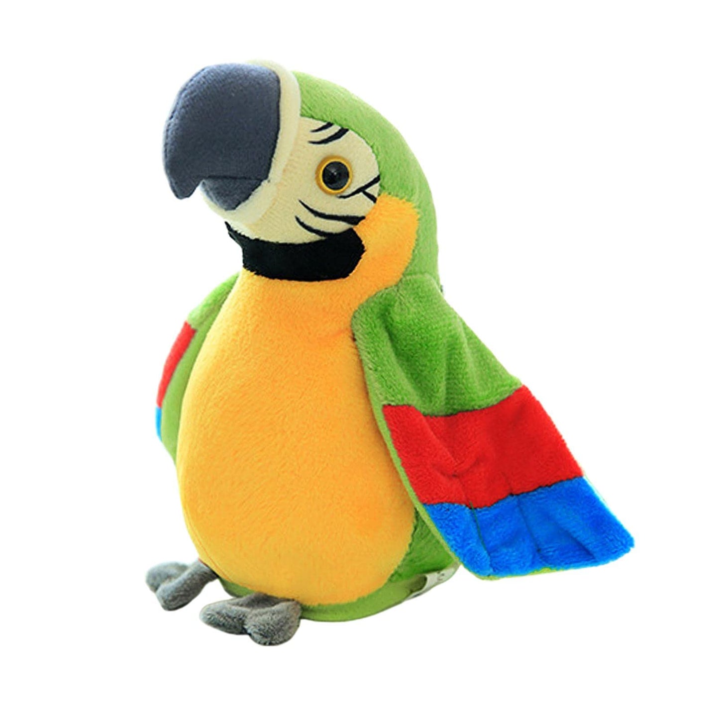 Ilsmysutra Plush Parrot Toy Stuffed Bird Doll Record Repeat Speaking Speak Green|Toys For Baby|Developmental Baby Toys