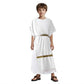 Vzqi Greek Toga Costume For Kids Roman Halloween Nobility Boy Cosplay M