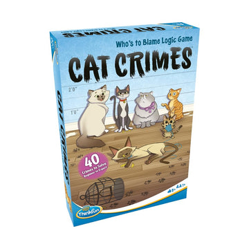 Thinkfun Cat Crimes Brainteaser - Engaging Logic Game For Kids And Adults | Develops Critical Reasoning Skills |Durable Componen