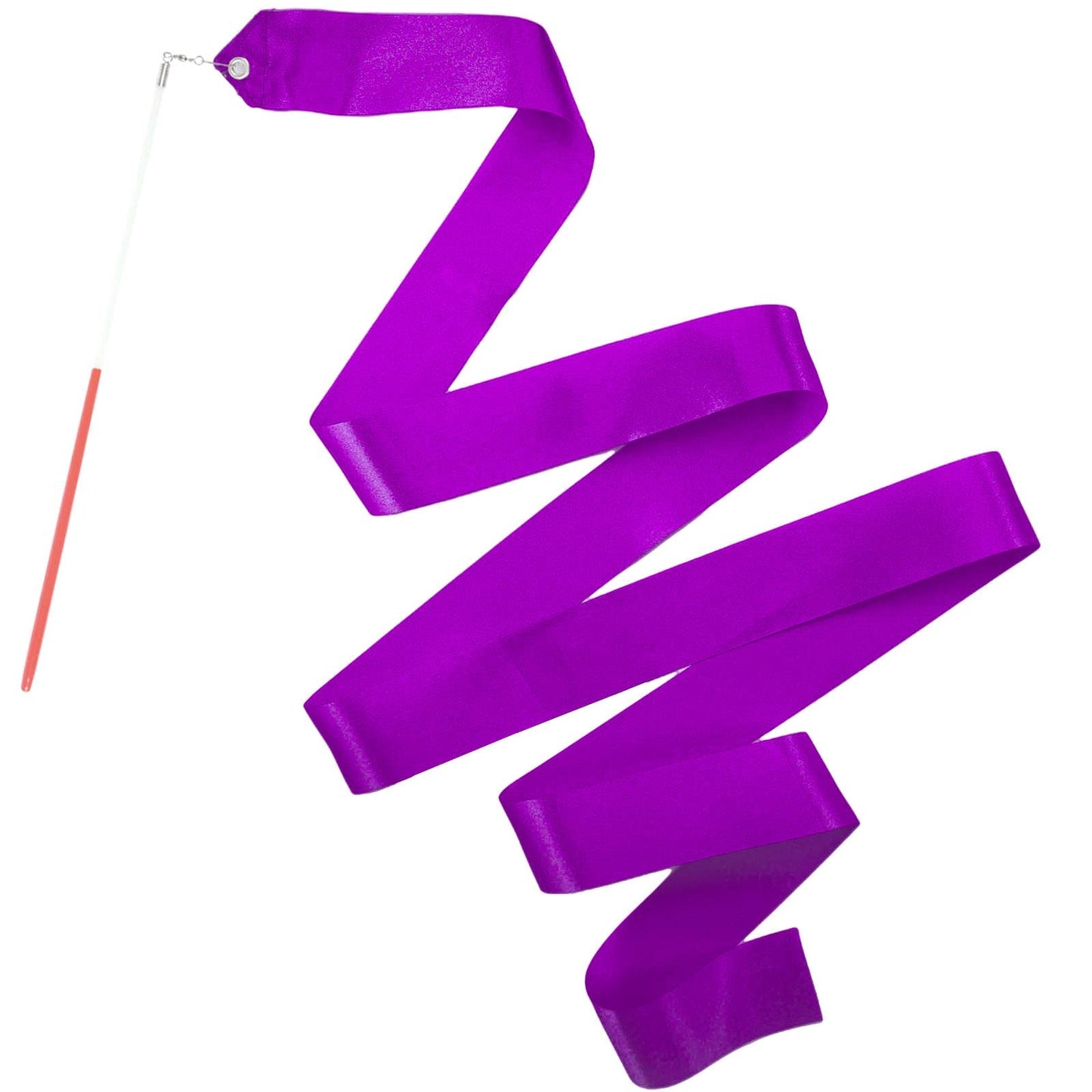 Hiunicorn 12Pcs Purple Dance Ribbons, Purple Party Favors, Ribbon Dancer Wand For Kids Girls Gymnastics Ballerina Birthday Party Decoration