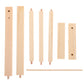 Toddmomy 1Pcs Miniature Doll Garment Rack, Wooden Doll Garment Rack Mini Dollhouse Clothes Hangers For Doll Wardrobe Furniture A