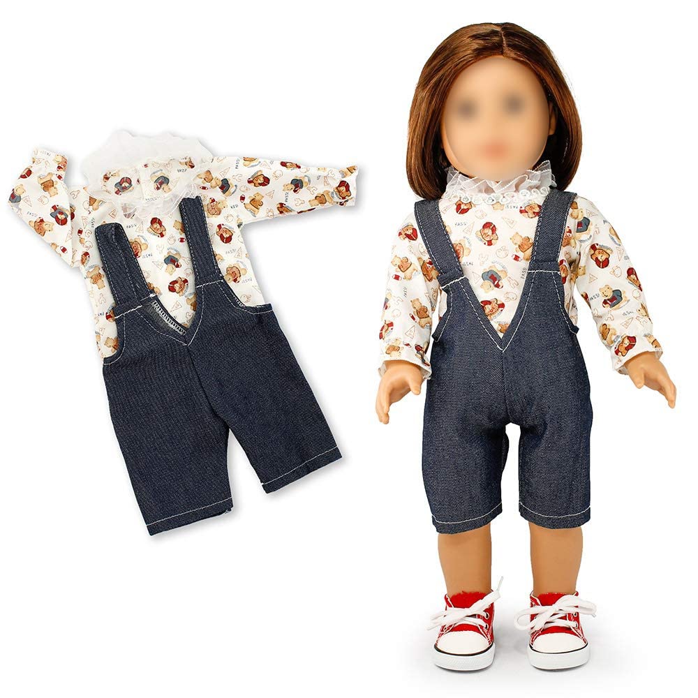 Oct17 Doll Clothes For American Girl 18    Inch Dolls Wardrobe Makeover Outift Dog Puppy Casual Wear Bundle