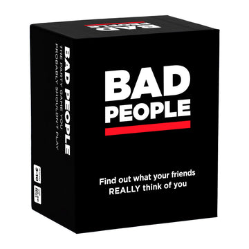 BAD PEOPLE Party Game - Find Out What Your Friends Really Think of You - Hilarious mature-themed Card Game for Fun Parties and Board Games Night with Your Group