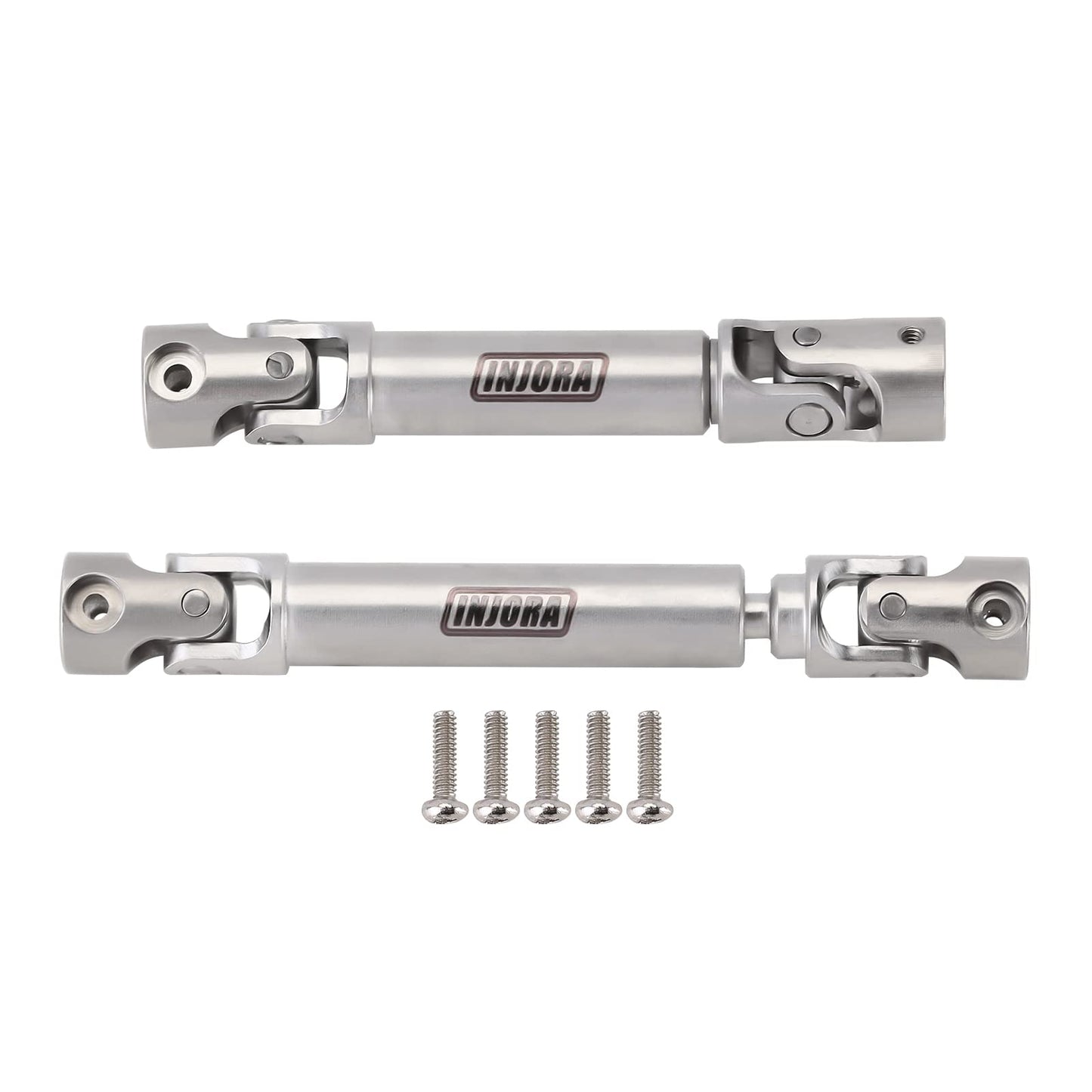 INJORA Stainless Steel Drive Shafts with D Shaped Hole for Axial AX24 XC-1 Upgrade 1/24 RC Crawler Upgrade