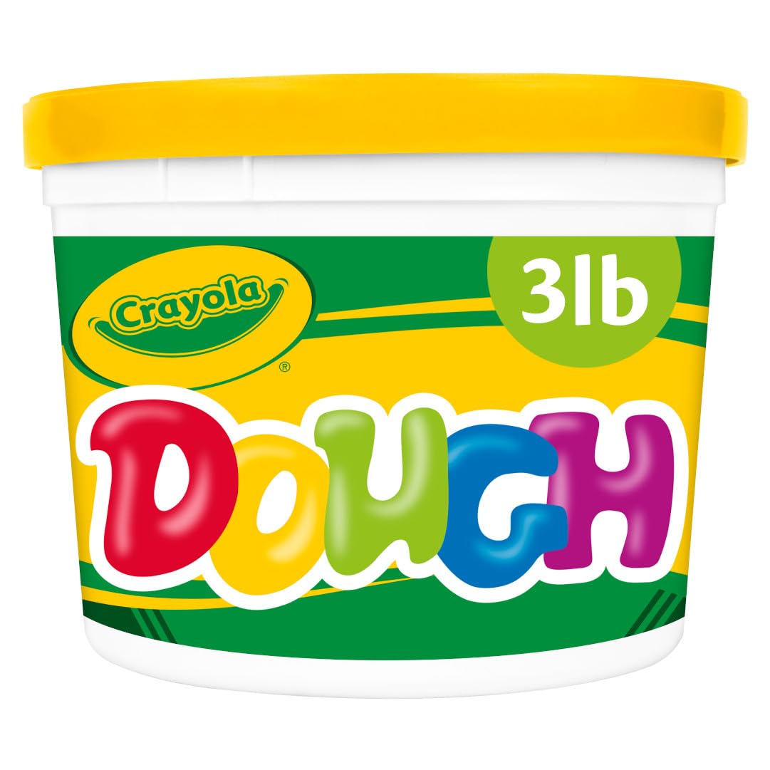 Crayola Dough - Yellow (3lb), Bulk Modeling Dough for Kids, Clay Alternative, Resealable Tub, Ages 3+, Great for Kids Arts & Cra