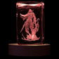 Supia Valorant 3D Crystal Figure - Agent Omen - Rgbw 16 Colorful Led Lighting Stand With Laser Engraved Crystal Figure. Valorant