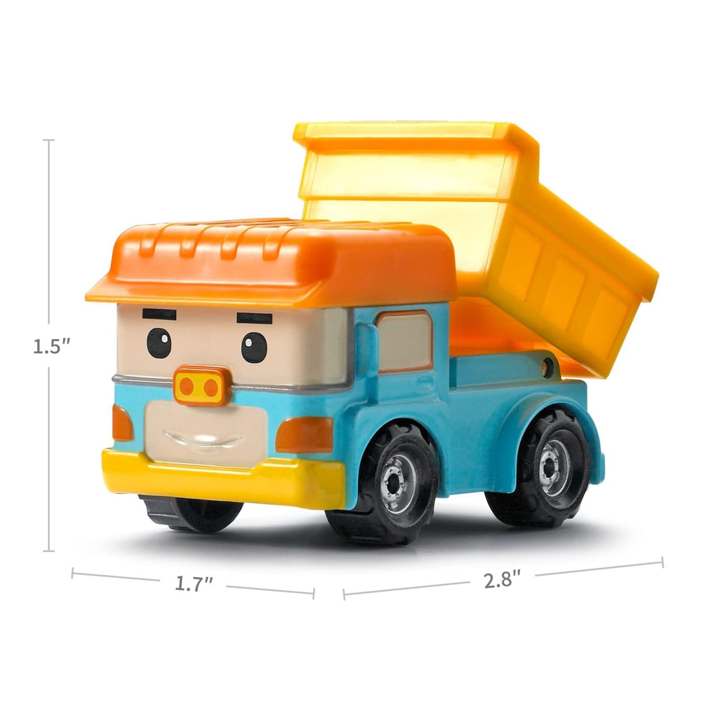 Robocar Poli, Dump DIE-CAST Metal Toy Cars, Dump Truck Toys, Construction Vehicle Truck Toy Party Birthday Gifts for Toddlers Ag