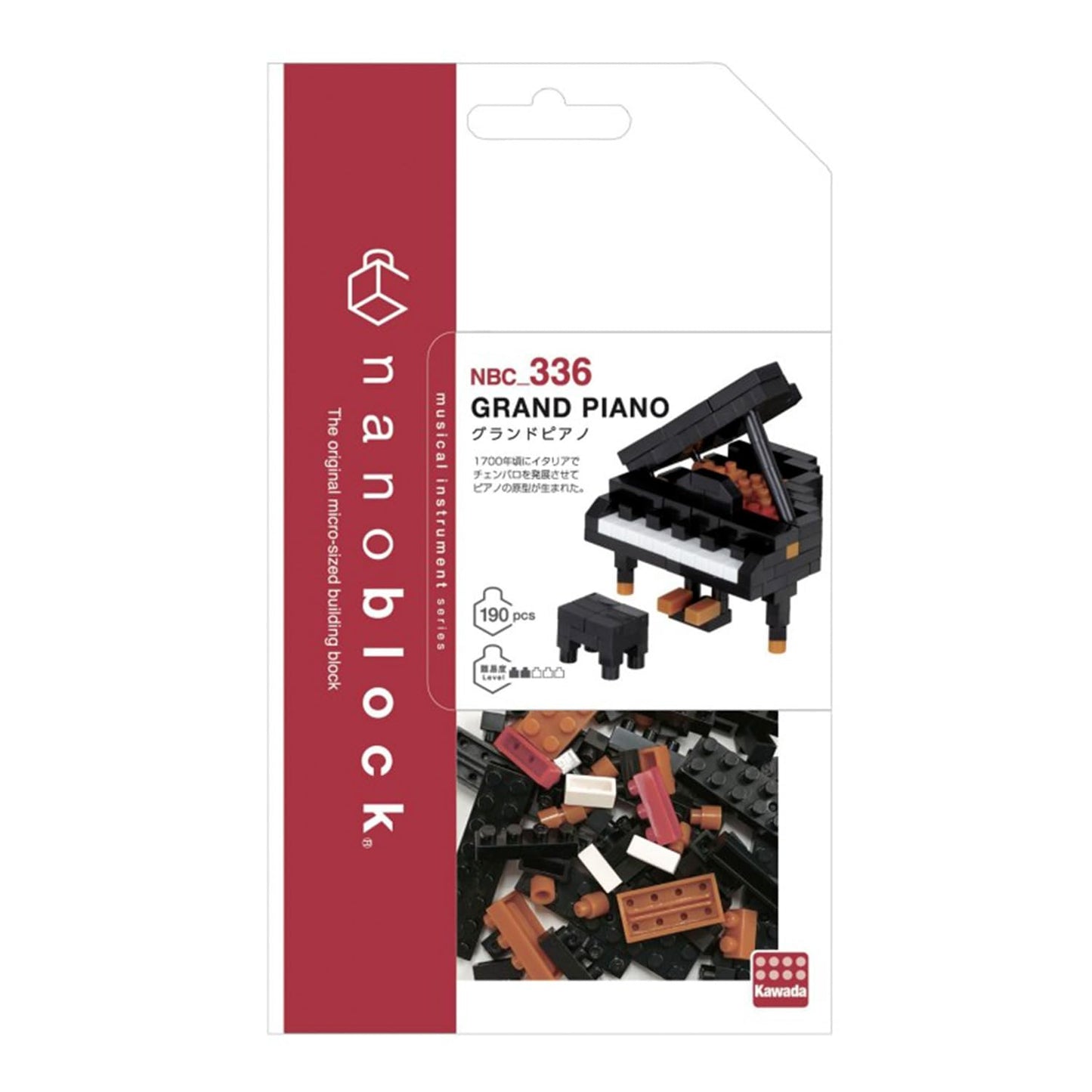 nanoblock - Instruments - Grand Piano, Collection Series Building Kit