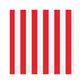Red Striped Beverage Napkins, 16ct