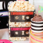 4Es Novelty Cassette Tape Bucket Centerpiece (Pack of 4) 80s Party Supplies, 90s Theme Birthday Party Decoration Cassette Tape