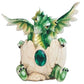 Stealstreet Ss-G-71471 Dark Green Baby Dragon Eggshell With Gem Figurine, 5'