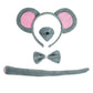 Dxhycc Mouse Costume Set Mouse Ears Headband Nose Bow Tie Tail Paws Tutu Skirt For Kids Girls Boys Halloween Costume Cosplay Party